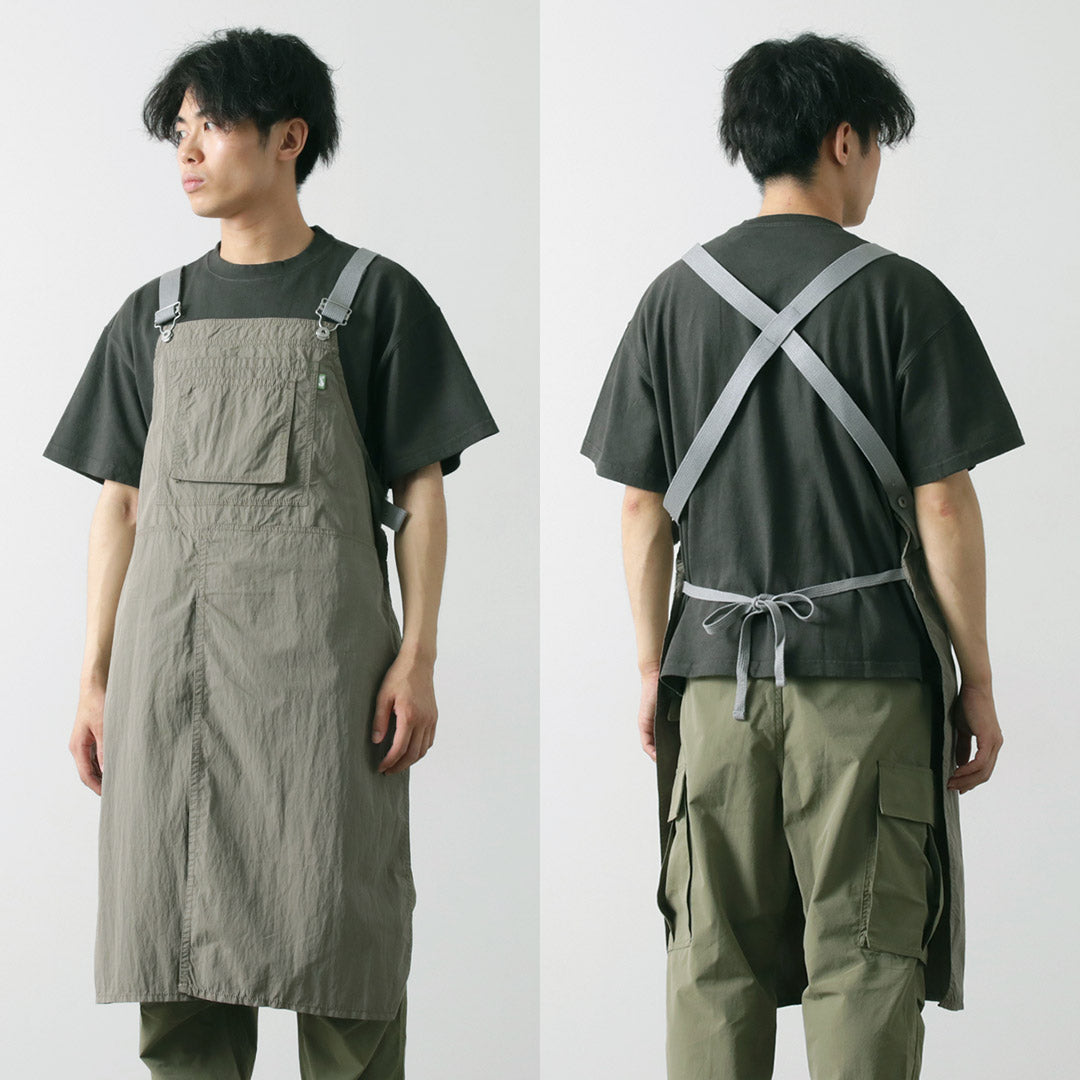 GARAGE GREEN WORKS / Danner Collaboration Cotton Nylon Buff Long Apron