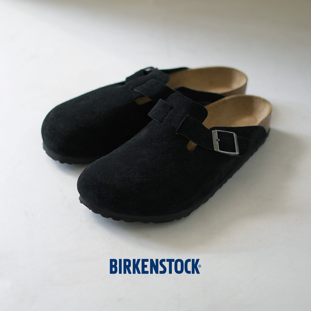 BIRKENSTOCK / Boston Suede Leather Sandals