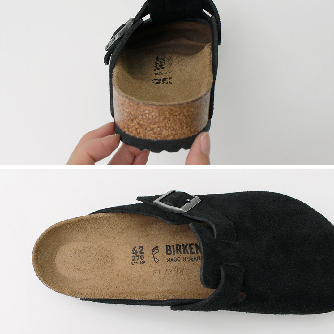 BIRKENSTOCK / Boston Suede Leather Sandals