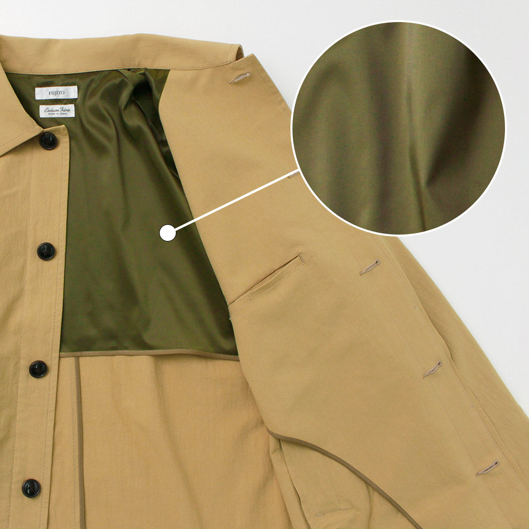 FUJITO / Balmacaan Coat Wall Twisted Ox