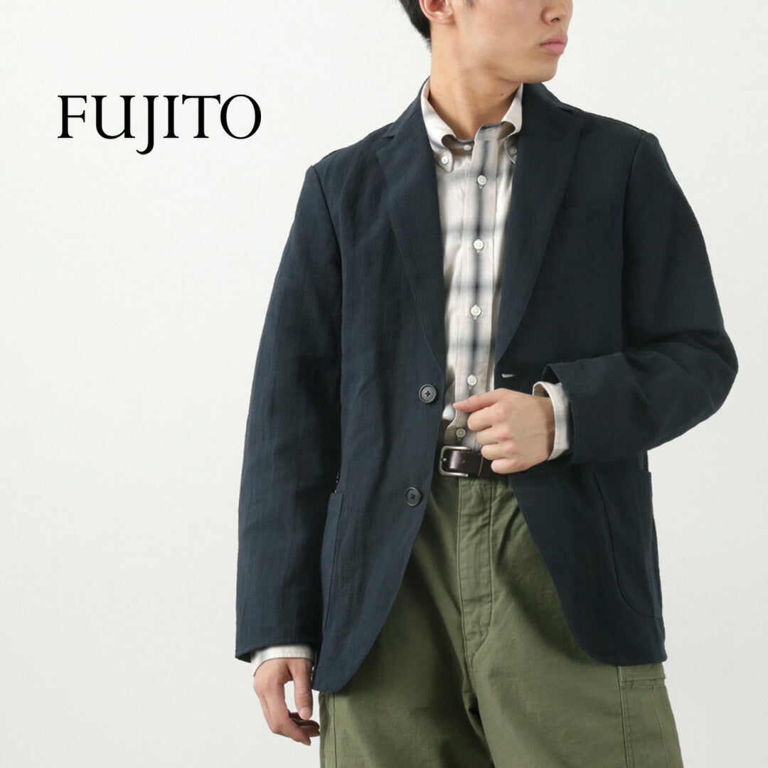 Fujito / N.O.UN夾克棉質亞麻泡菜