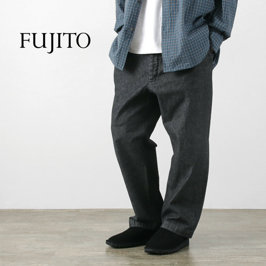 Fujito / 2 Tuck Tusers Light Ounce牛仔布