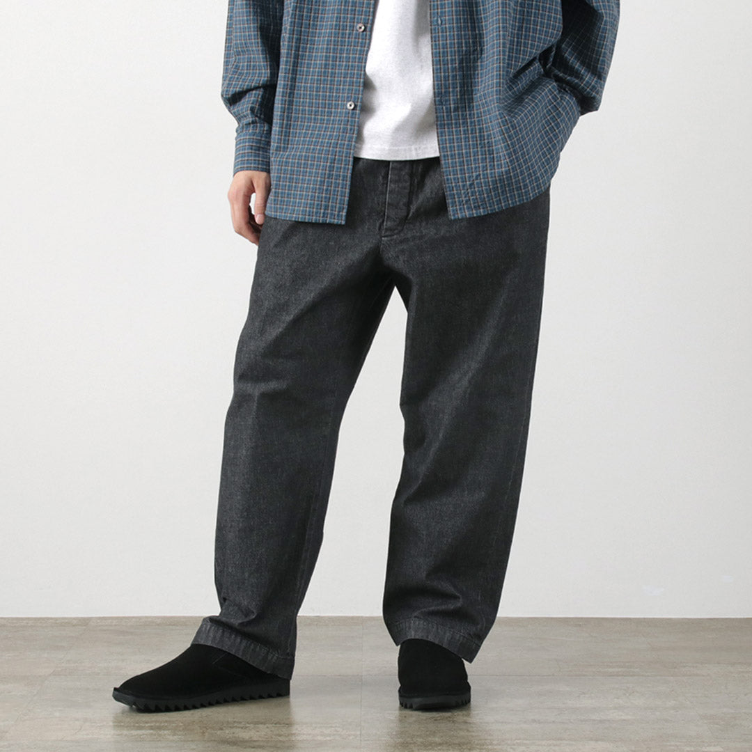 FUJITO / 2 Tuck Trousers Light Ounce Denim