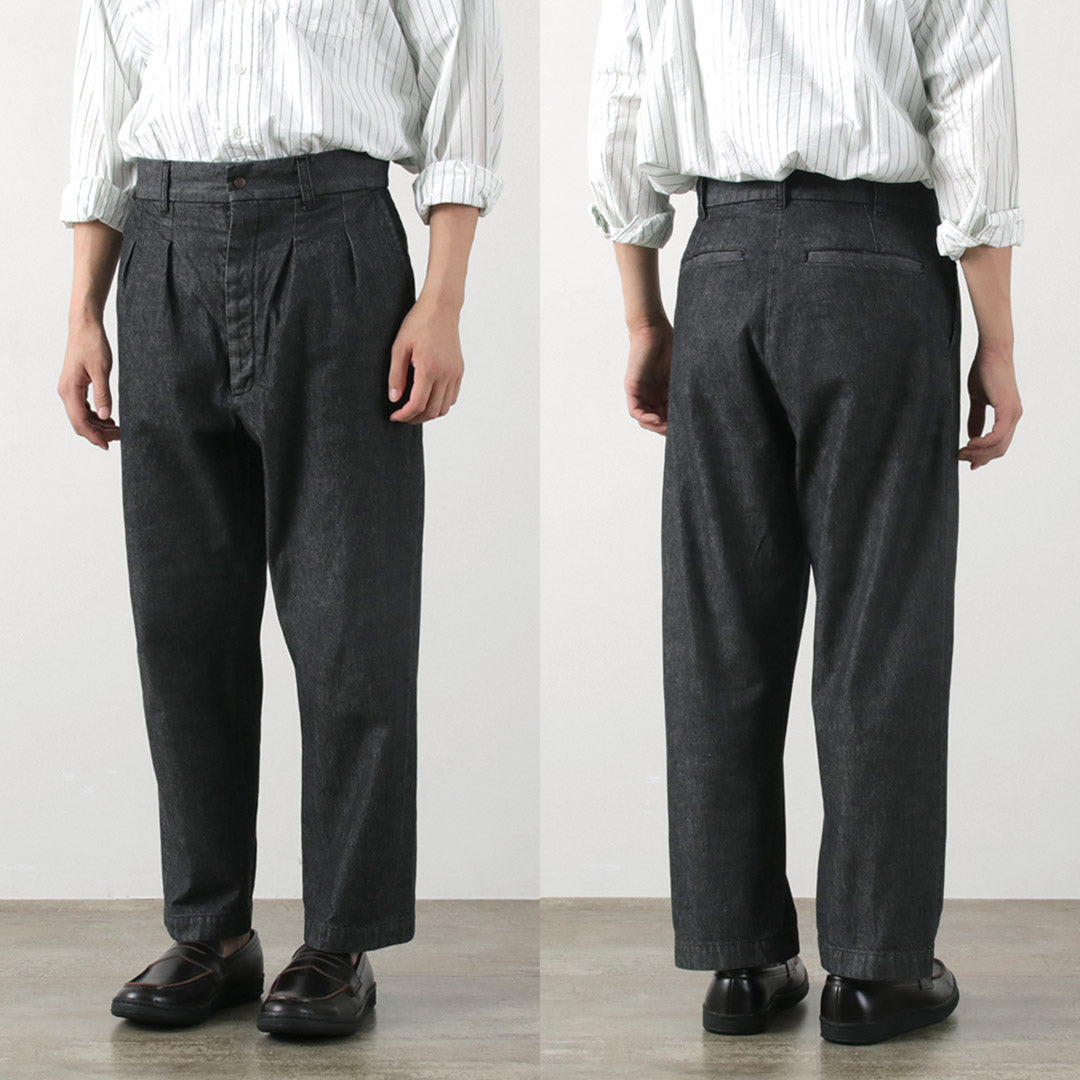 Fujito / 2 Tuck Tusers Light Ounce牛仔布