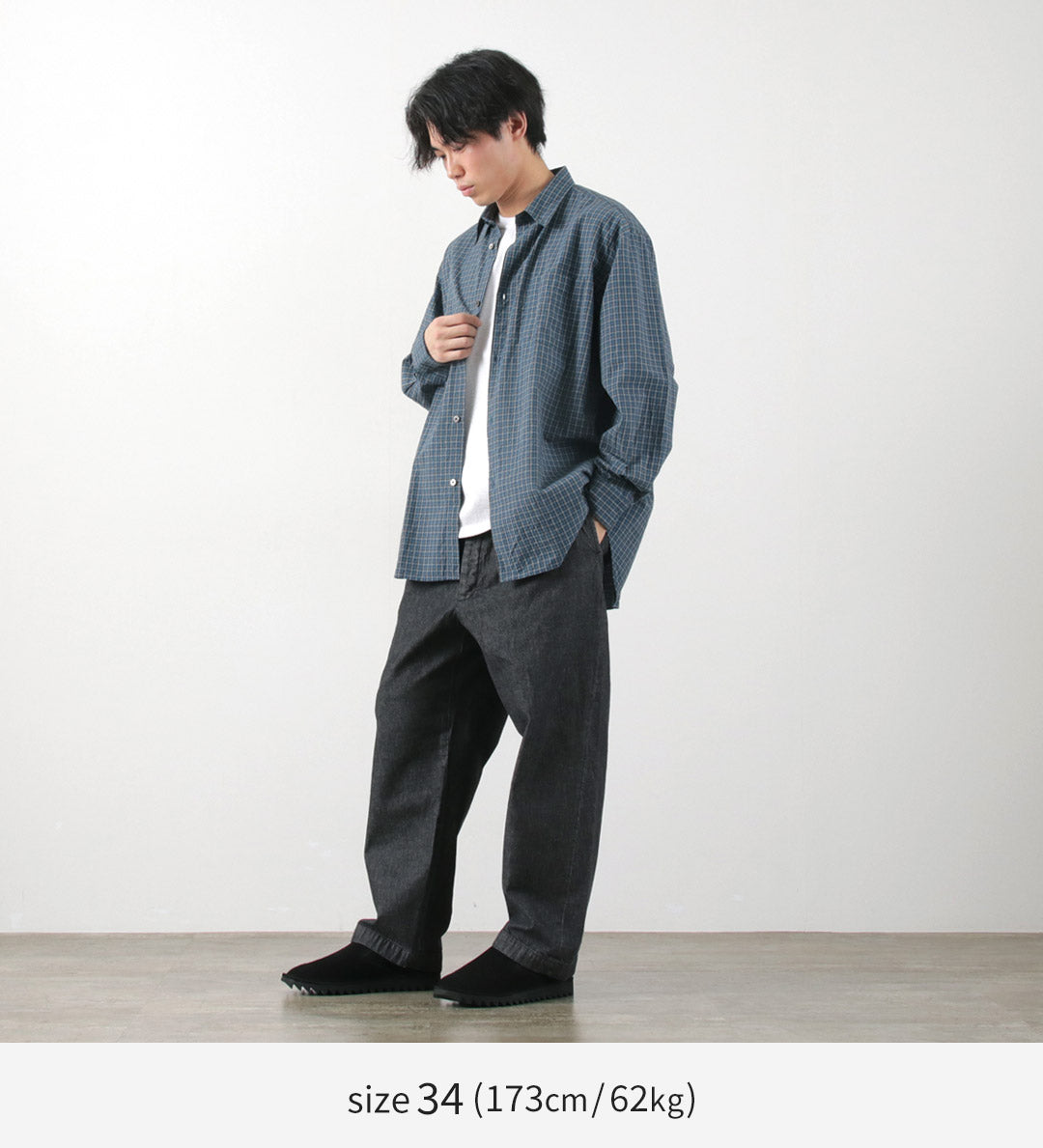 FUJITO / 2 Tuck Trousers Light Ounce Denim