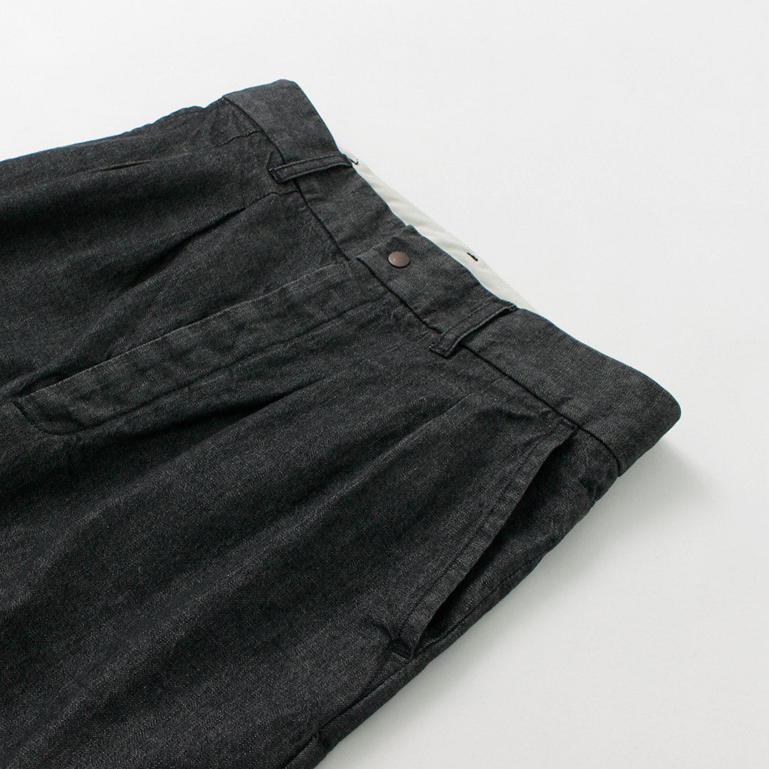 Fujito / 2 Tuck Tusers Light Ounce牛仔布