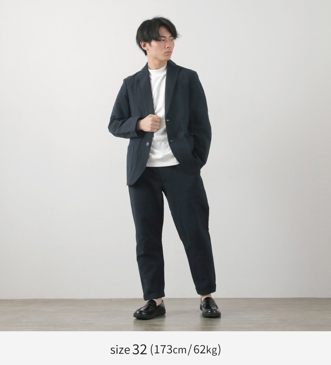 Fujito / Cotton Linen Ceersucker Easy Pants