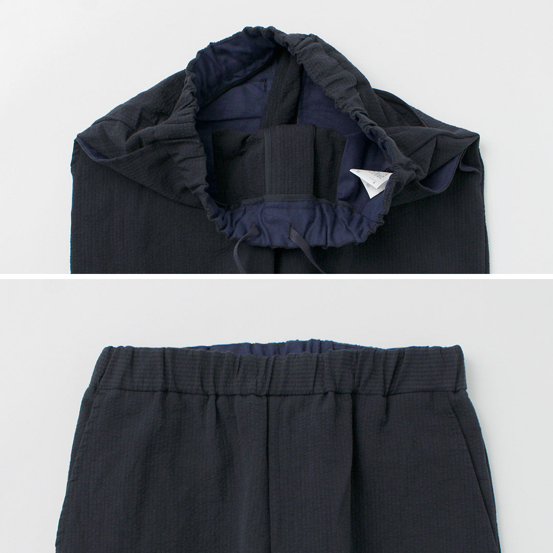 Fujito / Cotton Linen Ceersucker Easy Pants