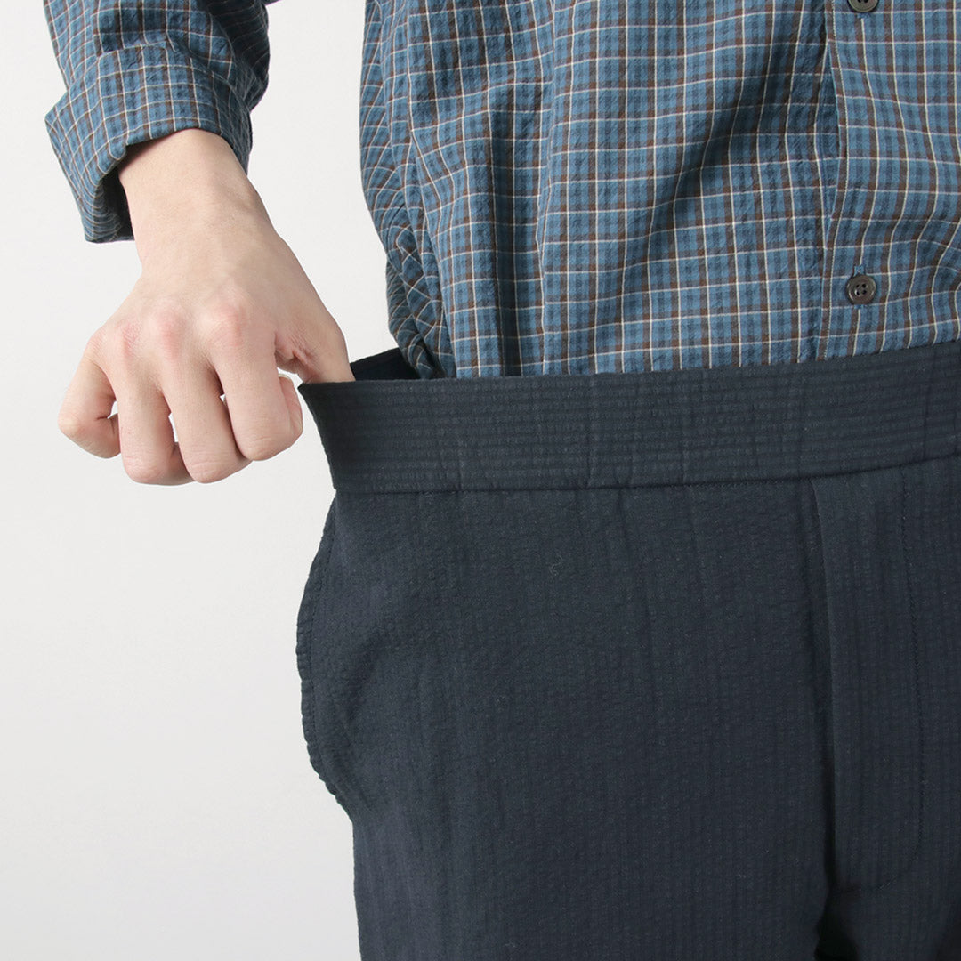 Fujito / Cotton Linen Ceersucker Easy Pants