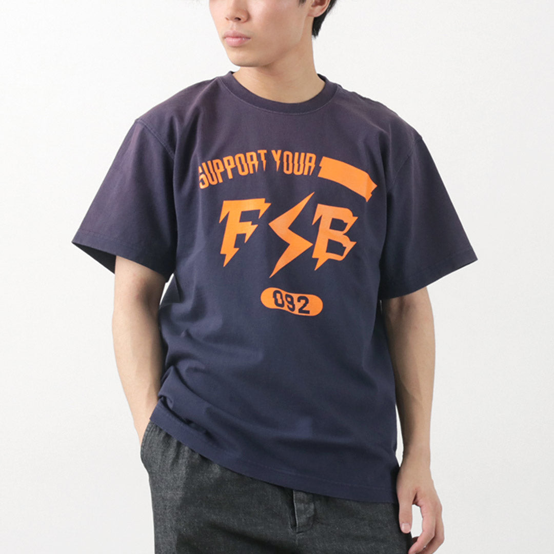 Fujito / Short Sleeve 티셔츠 임펄스 로고 빈티지 마감