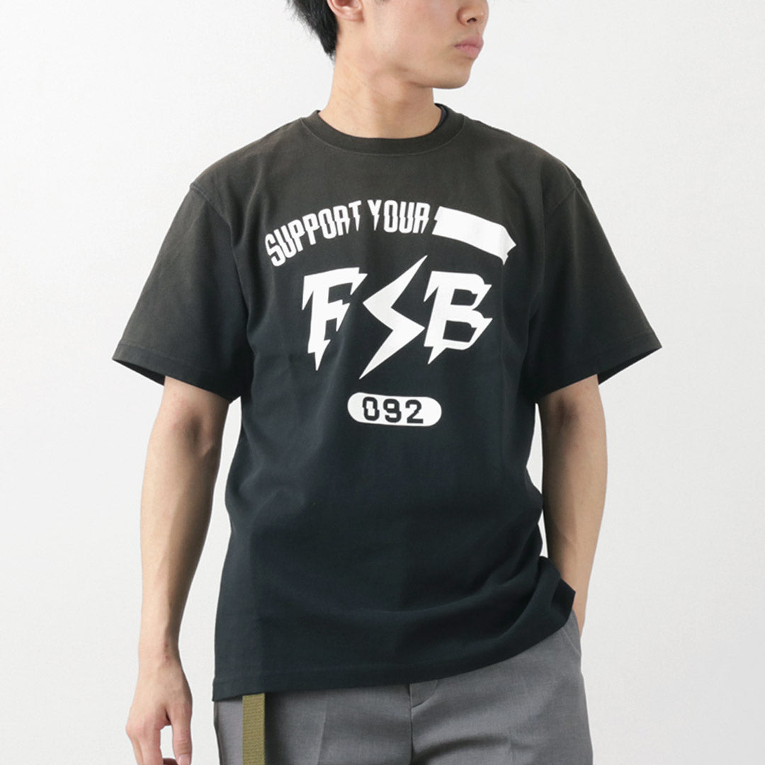 Fujito / Short Sleeve 티셔츠 임펄스 로고 빈티지 마감