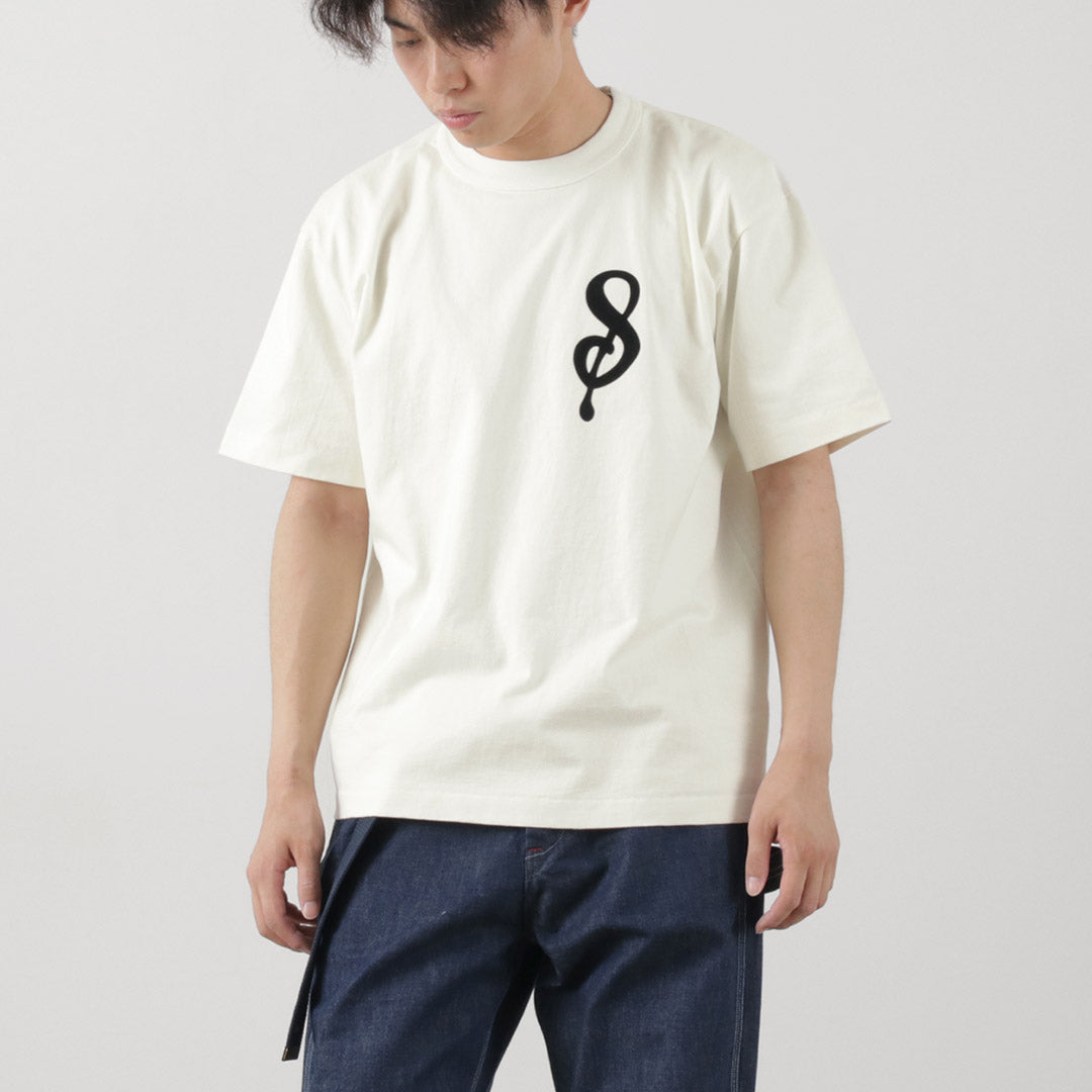 A.G.SPALDING＆BROS / 14/Jersey Felt Letter Short Sleeve T-Shirt S Logo