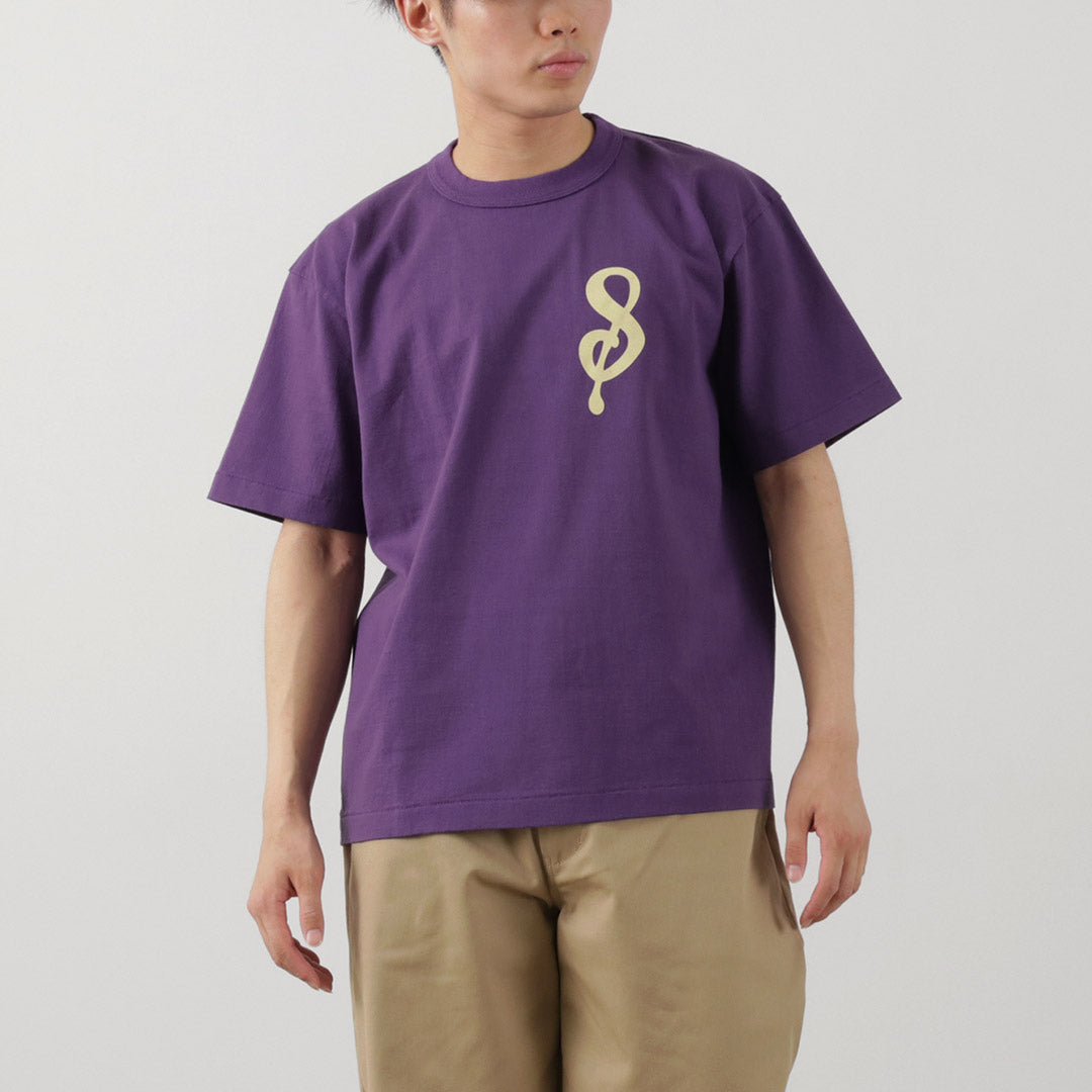 A.G.SPALDING＆BROS / 14/Jersey Felt Letter Short Sleeve T-Shirt S Logo