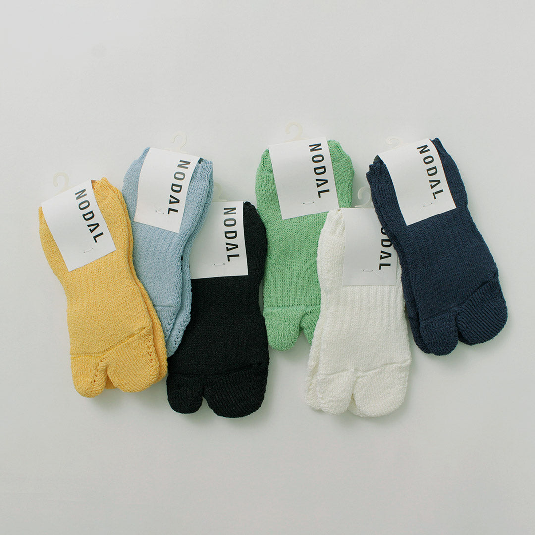 NODAL / Paper Yarn Ankle Pile Socks