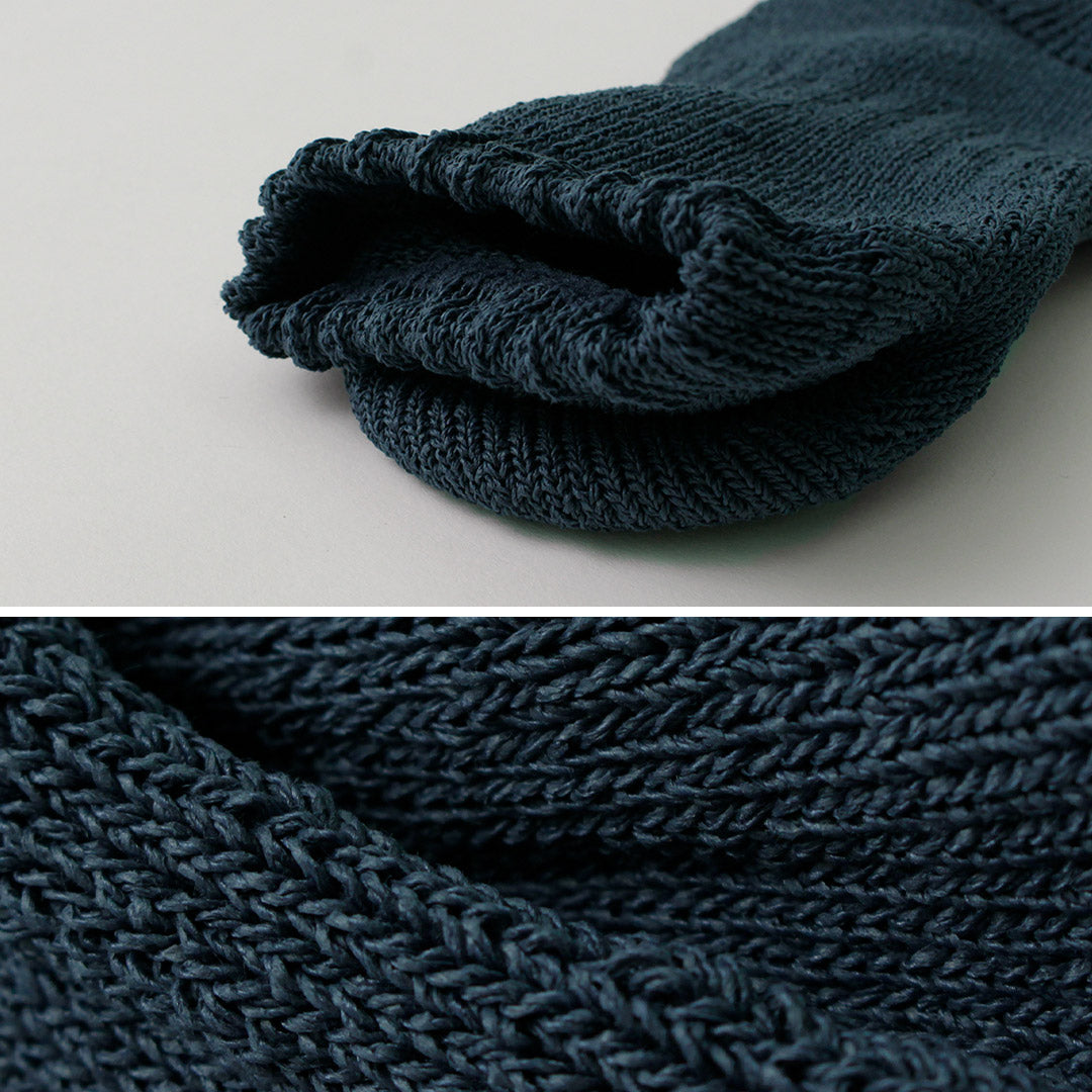 NODAL / Paper Yarn Ankle Pile Socks