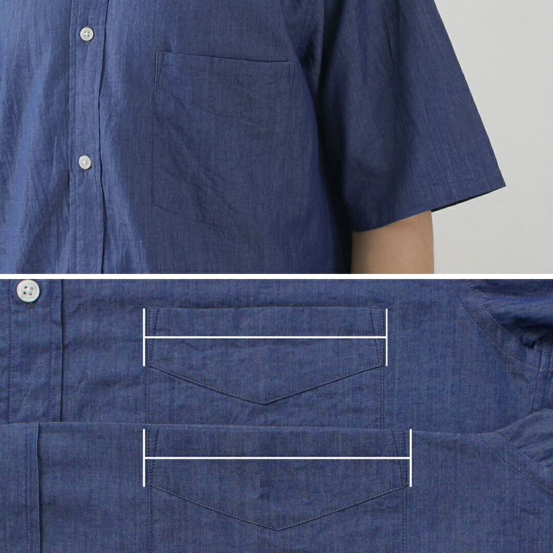 Japan Blue Jeans / 3oz Denim Camisa de manga corta