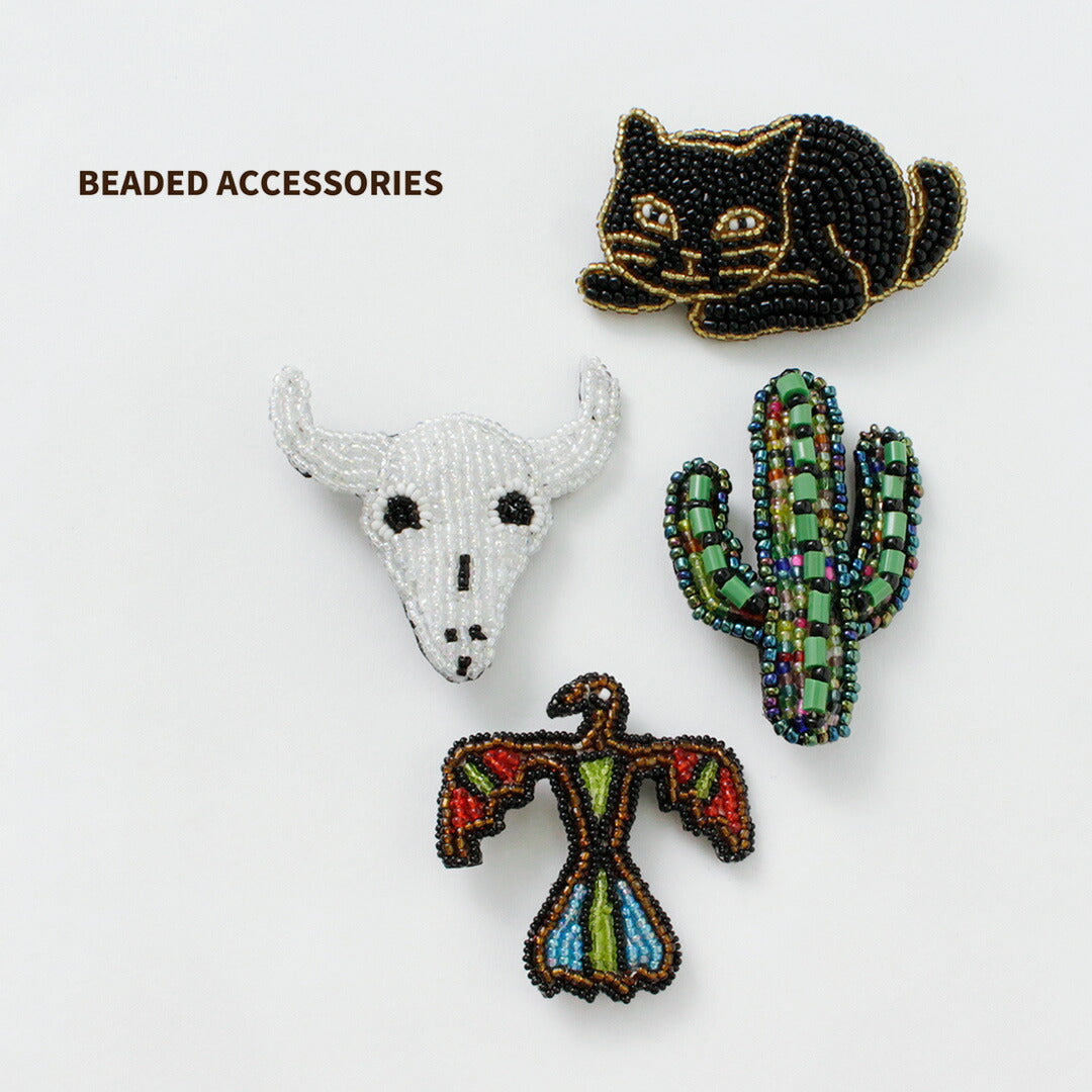 BEADED ACCESSORIES / Beaded pin badge M