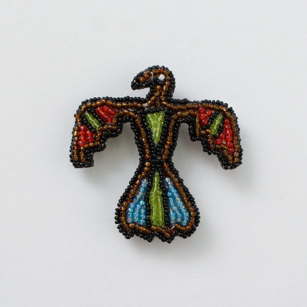 BEADED ACCESSORIES / Beaded pin badge M