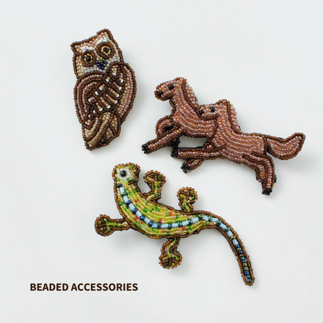 BEADED ACCESSORIES / Beaded pin badge L