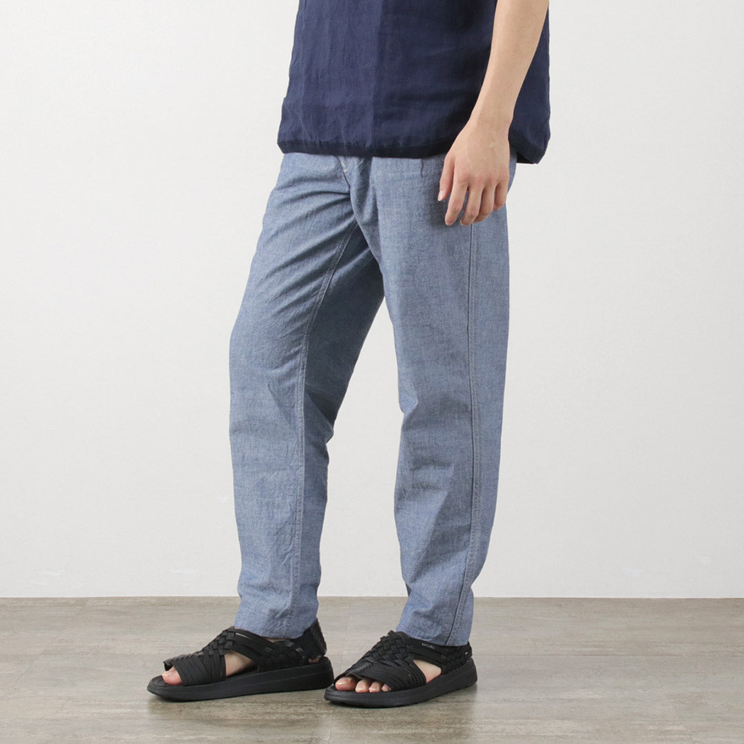 Fábrica de fob / f0528 m52 pantalones chambray