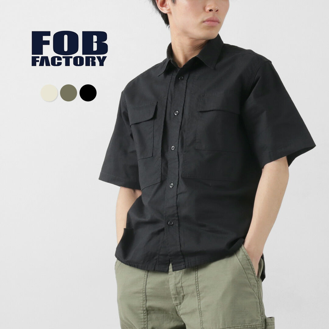 Fob Factory / F3499 Shirt Field à manches courtes