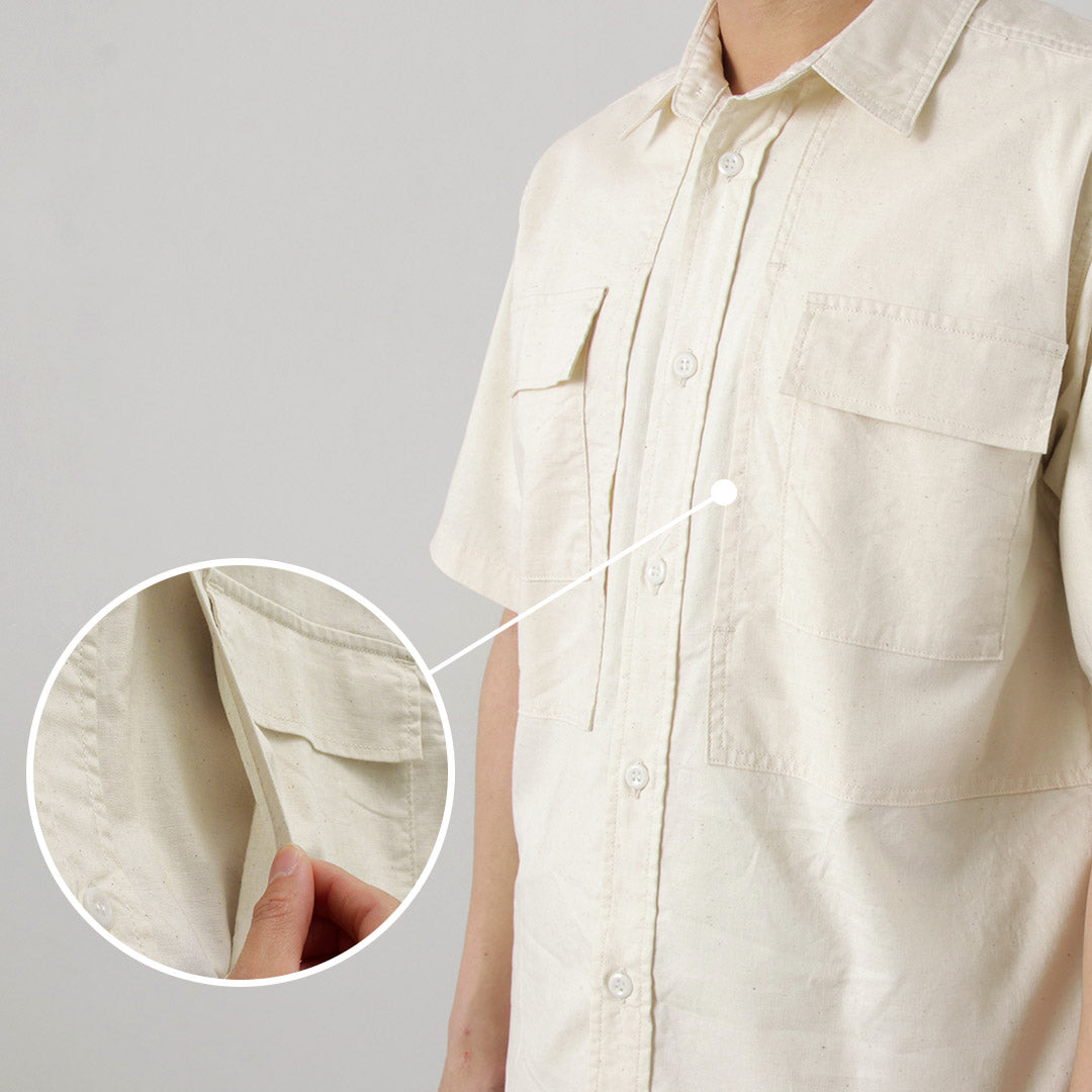 FOB FACTORY / F3499 Short sleeve field shirt