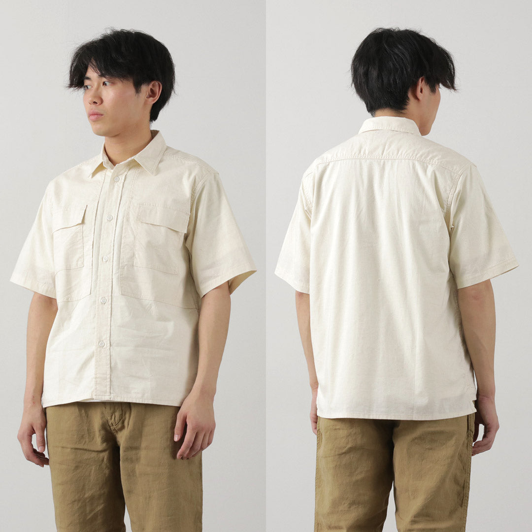 FOB FACTORY / F3499 Short sleeve field shirt