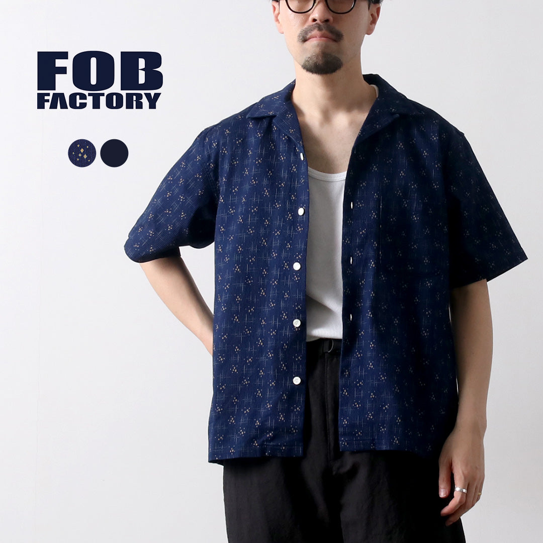 FOB FACTORY / F3500 Indigo Holiday Shirt