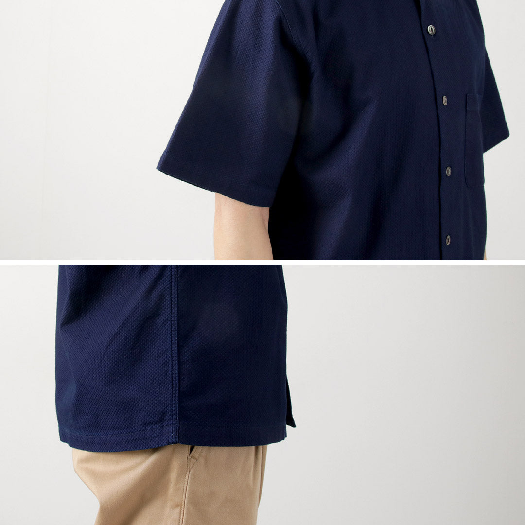 FOB FACTORY / F3500 Indigo Holiday Shirt