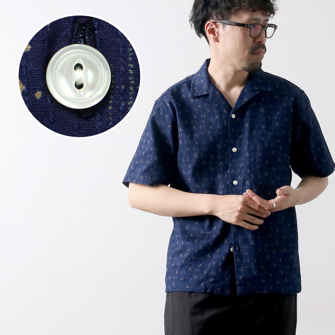FOB FACTORY / F3500 Indigo Holiday Shirt