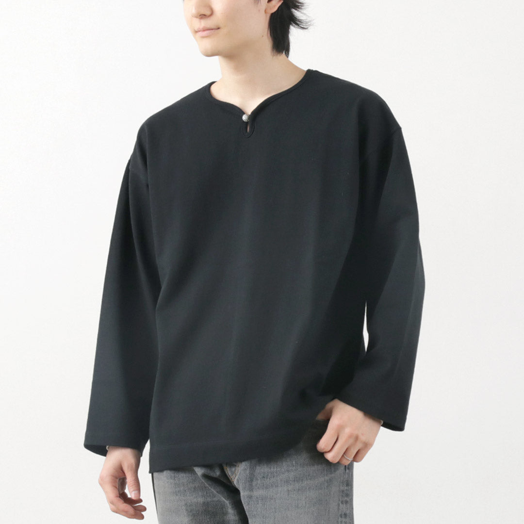 Barns / Big Cozun Knitiing Concho Camiseta de manga larga