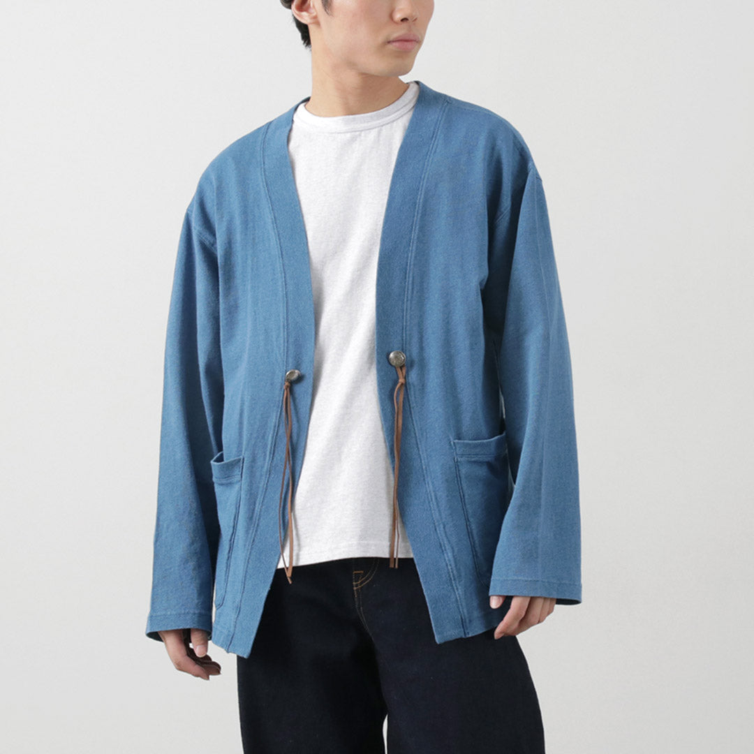 Barns / Relajado Fit Indigo Cardigan