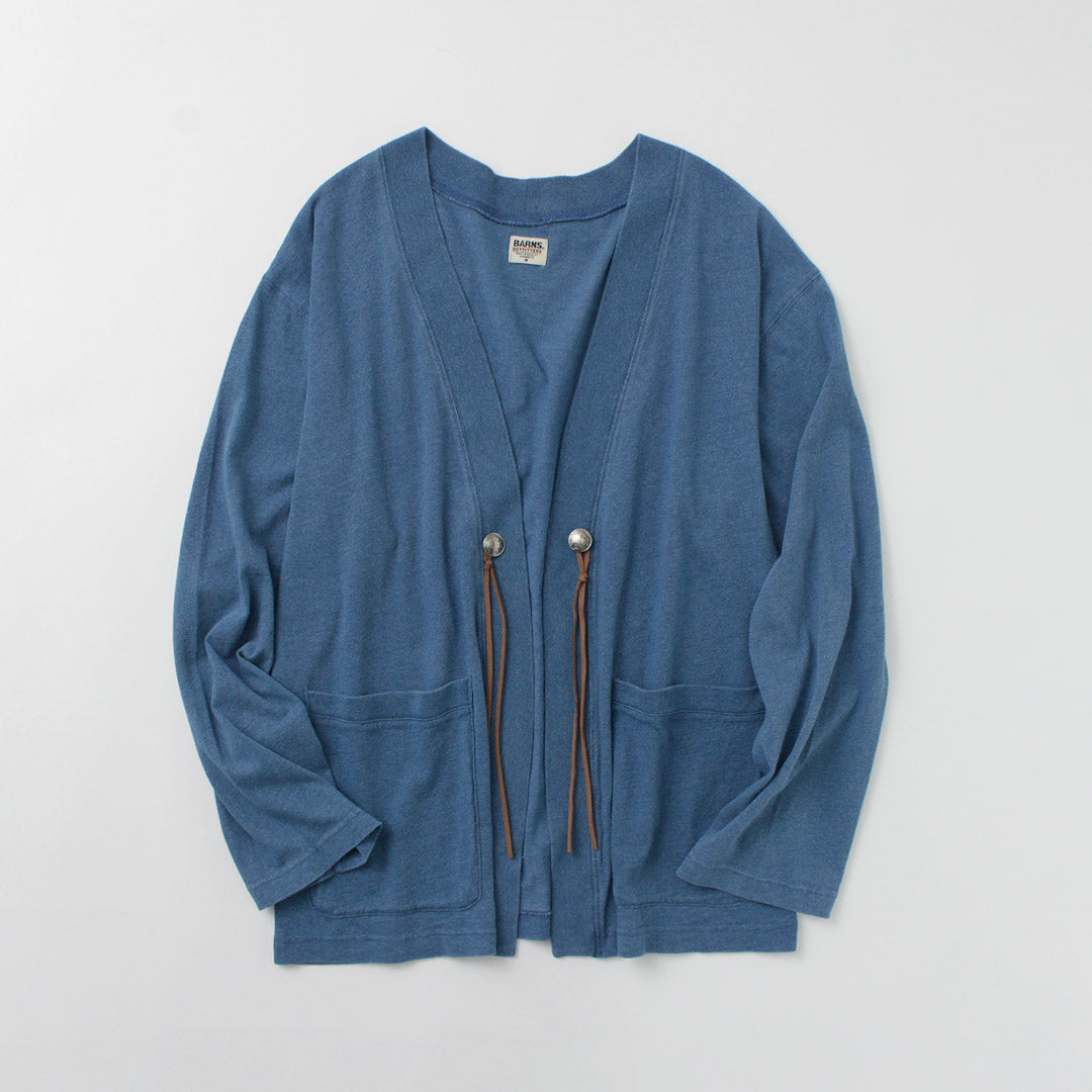 BARNS / Relaxed Fit Indigo Cardigan