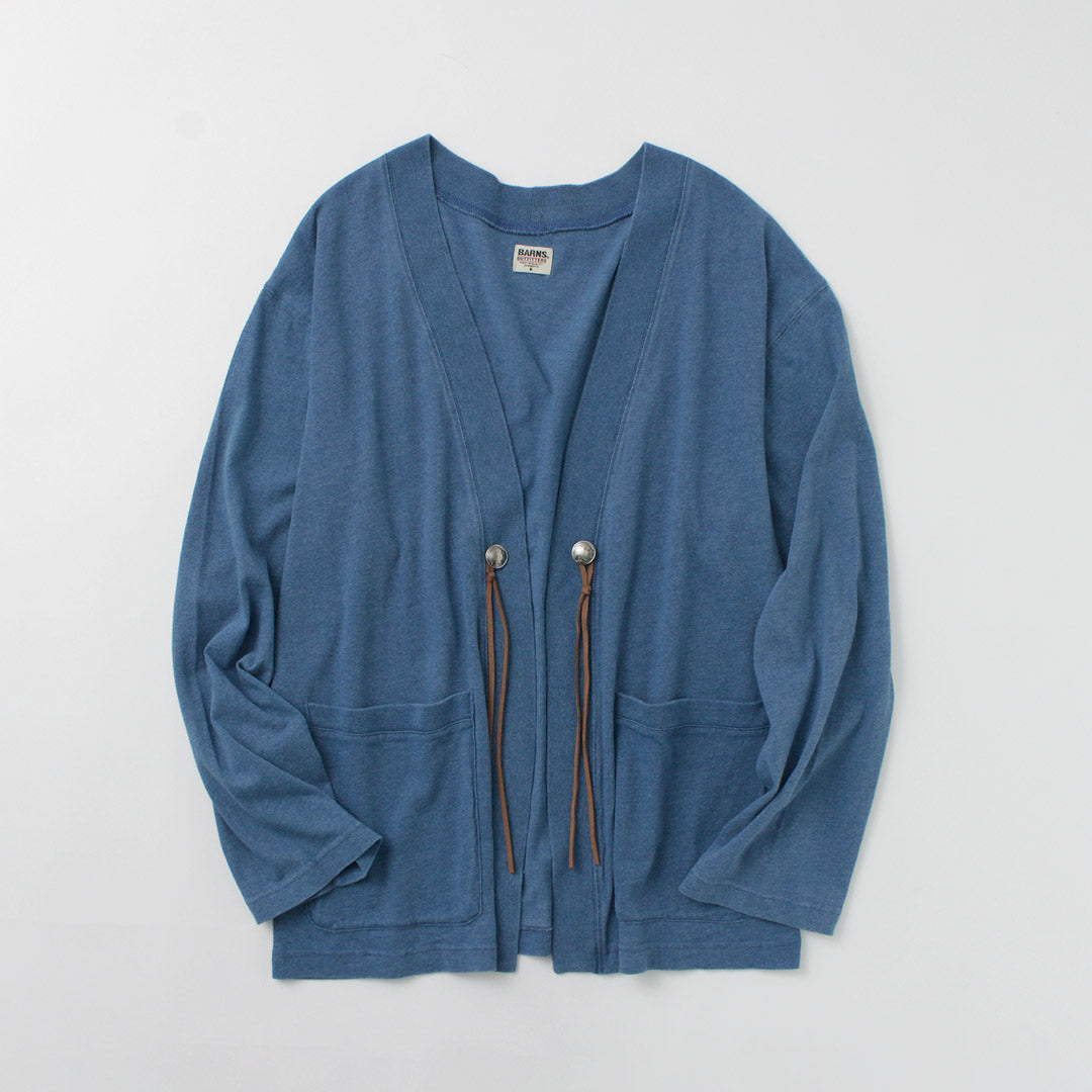 BARNS / Relaxed Fit Indigo Cardigan