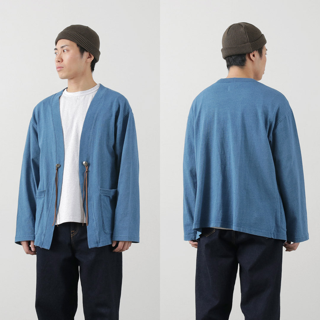 BARNS / Relaxed Fit Indigo Cardigan