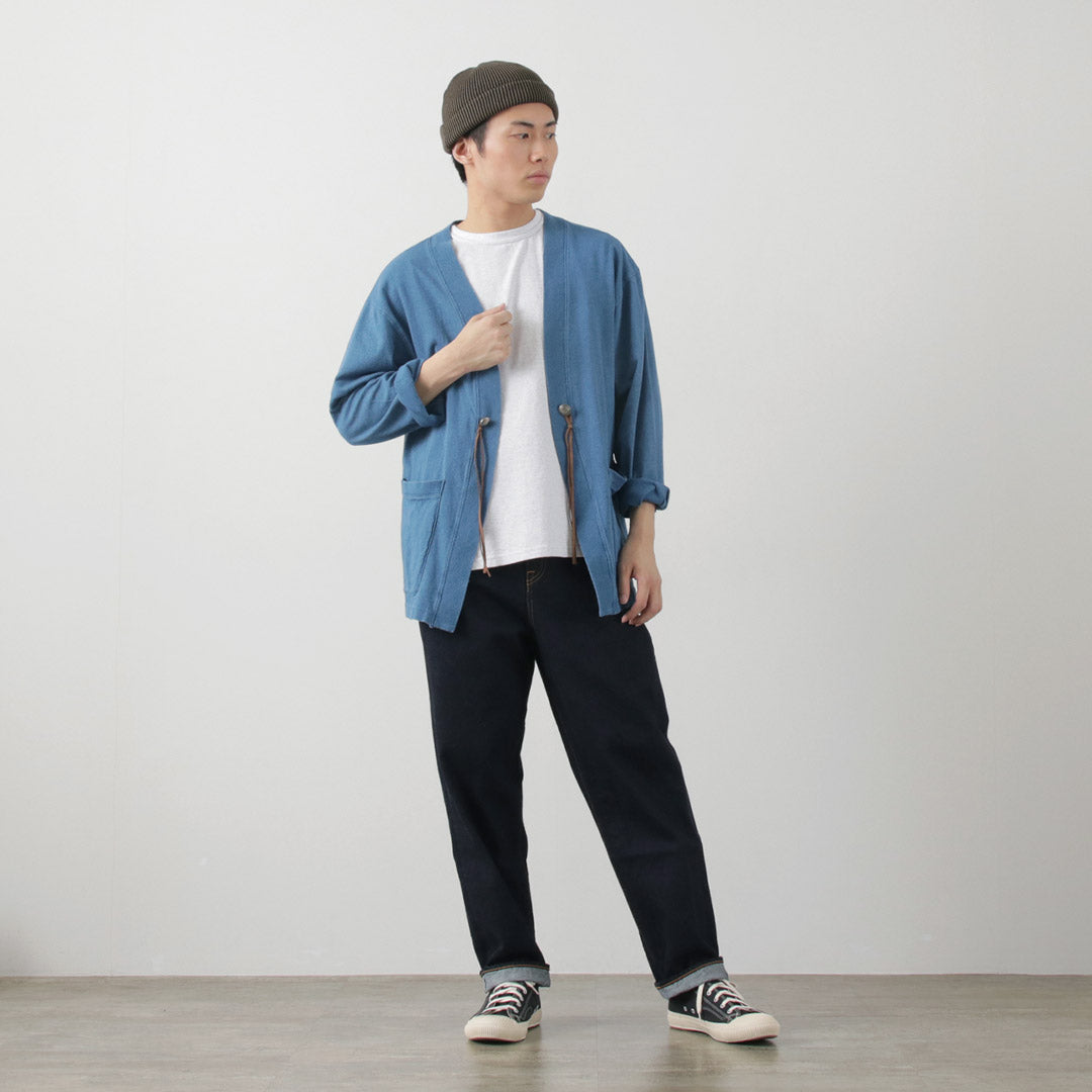 BARNS / Relaxed Fit Indigo Cardigan