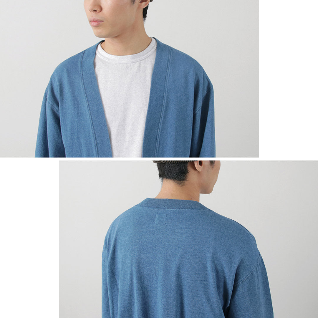 BARNS / Relaxed Fit Indigo Cardigan