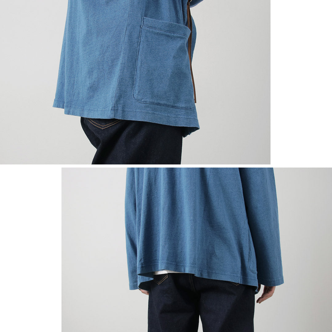 BARNS / Relaxed Fit Indigo Cardigan