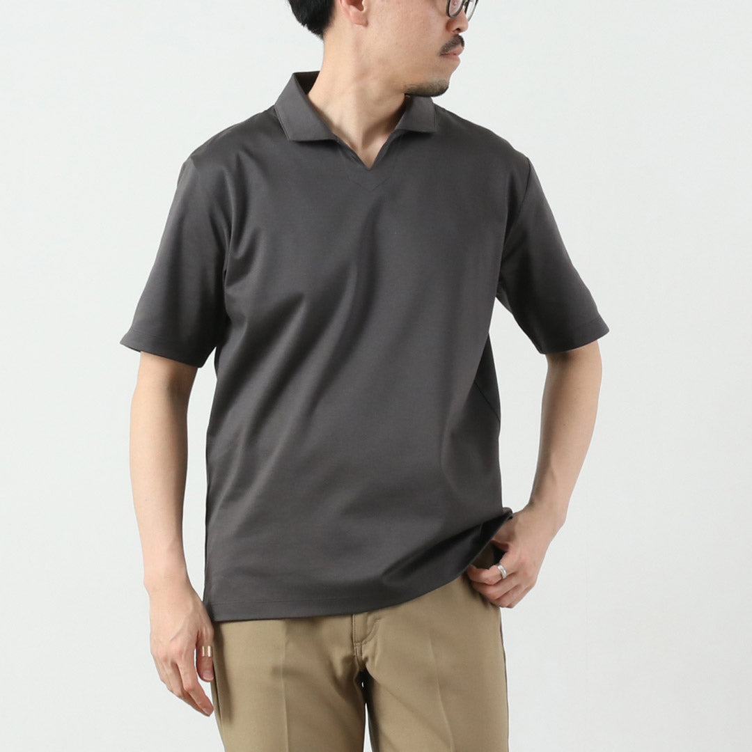 在东京日本 /礼服有机棉质船长polo衬衫