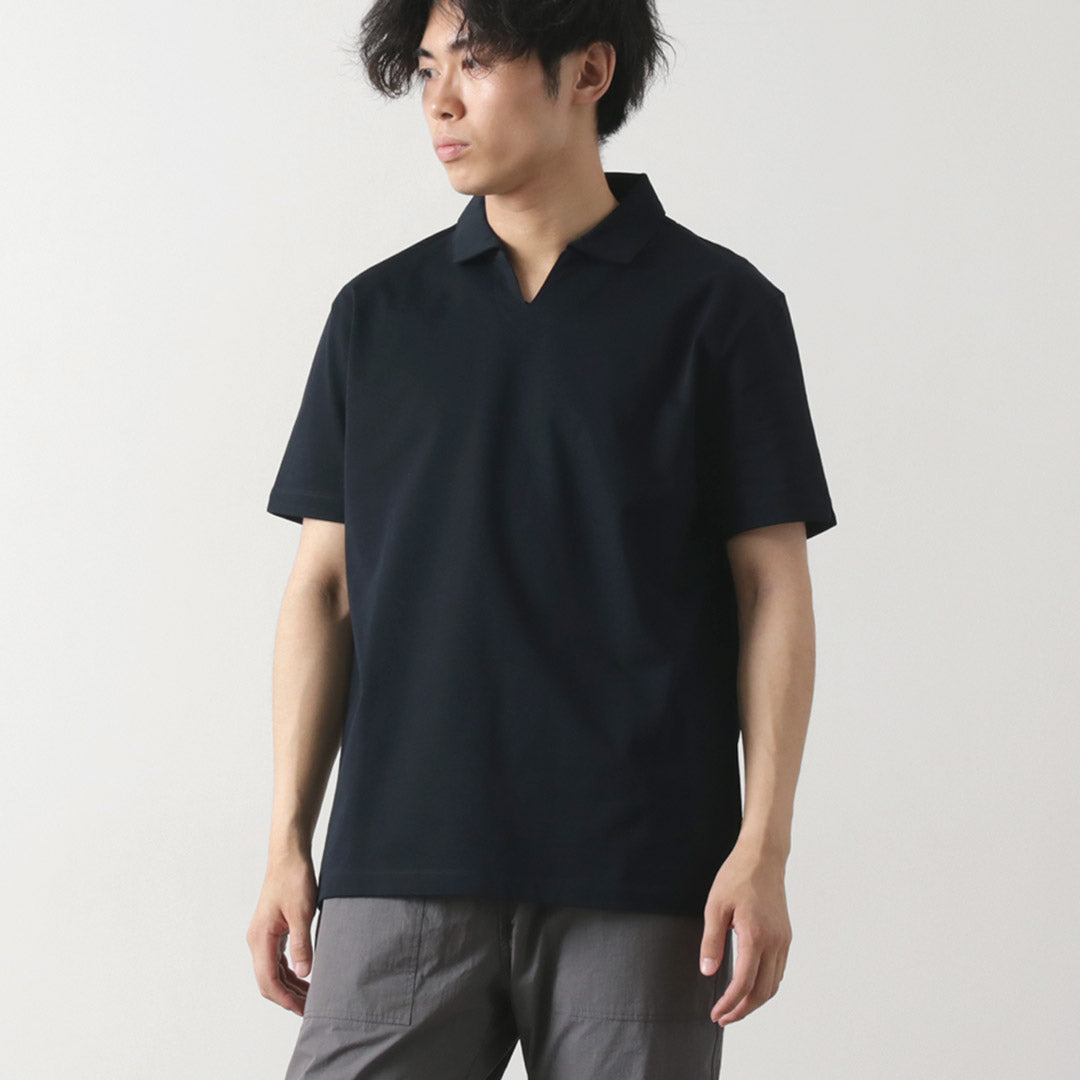 RE MADE IN TOKYO JAPAN / Dress Organic Cotton Skipper Polo Shirt