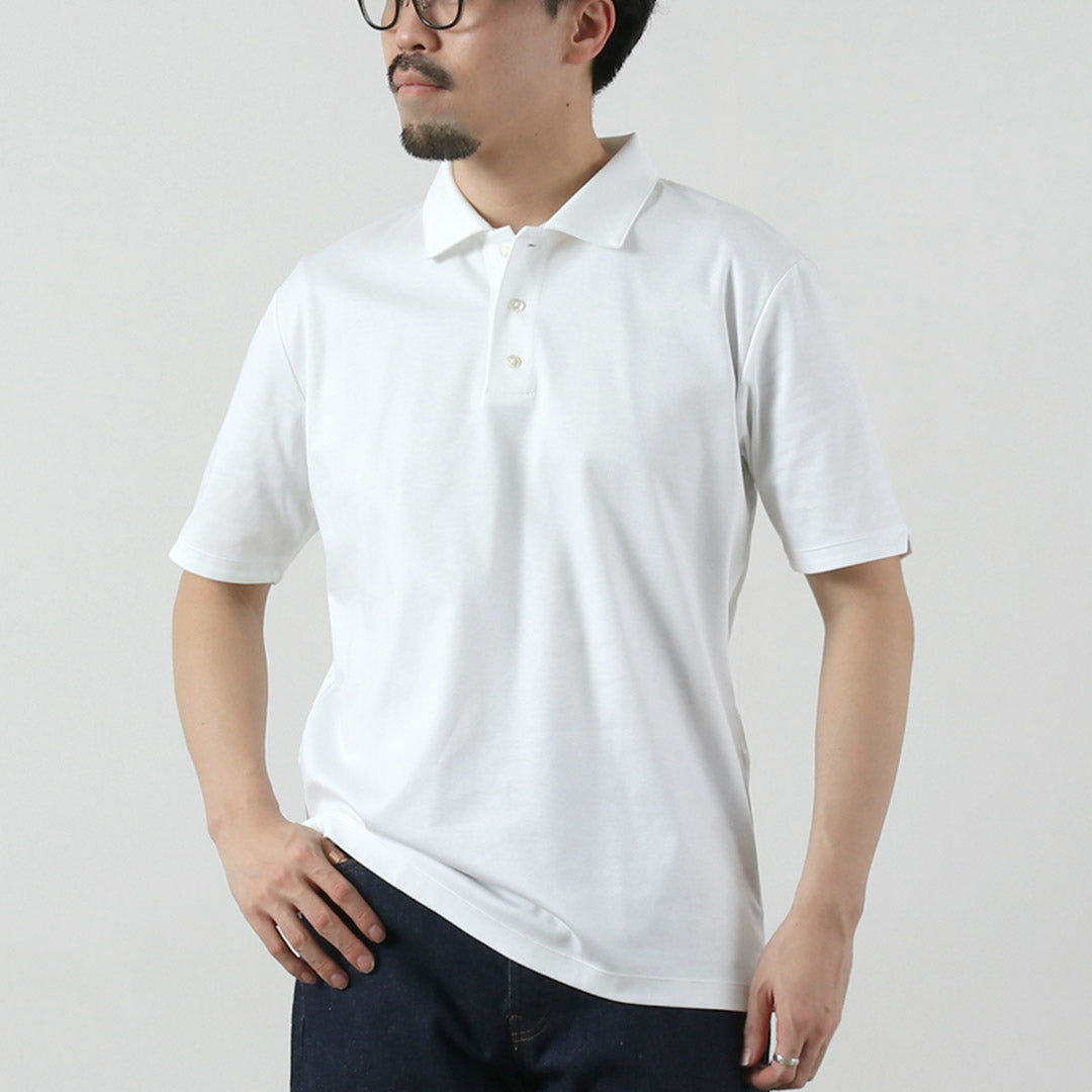 RE MADE IN TOKYO JAPAN / Tokyo-Made Dress Knit Polo Shirt