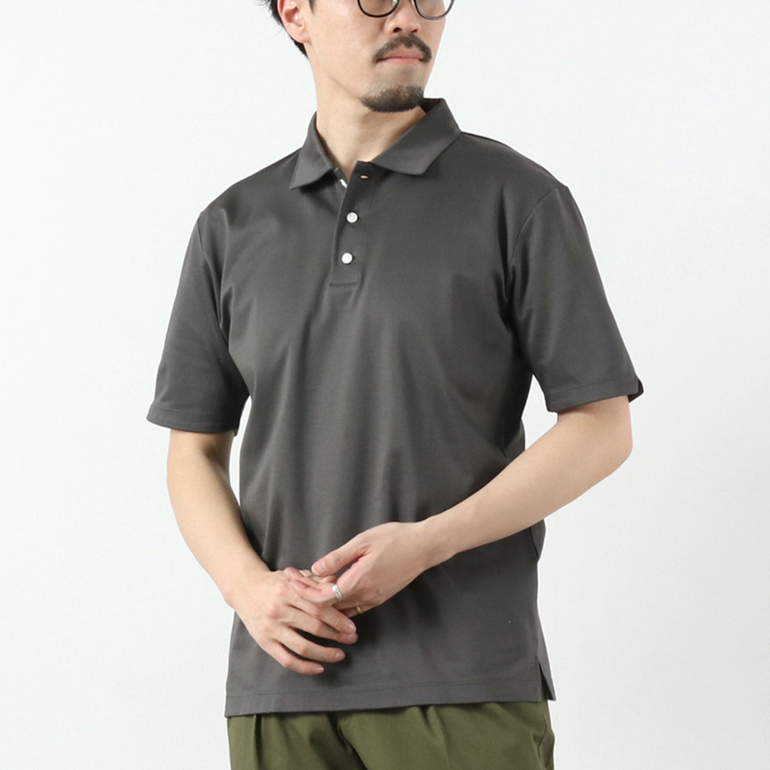 RE MADE IN TOKYO JAPAN / Tokyo-Made Dress Knit Polo Shirt
