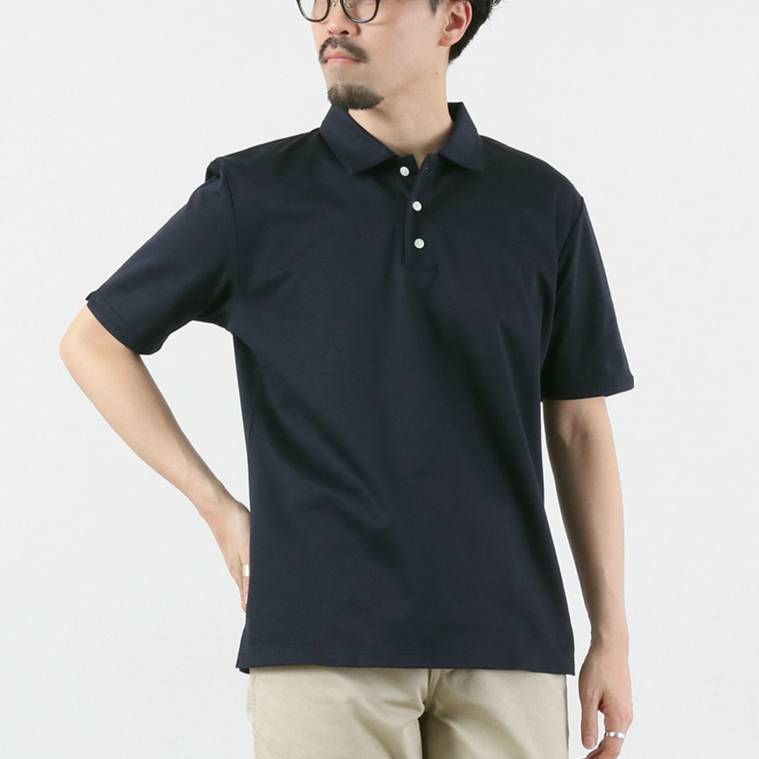 RE MADE IN TOKYO JAPAN / Tokyo-Made Dress Knit Polo Shirt
