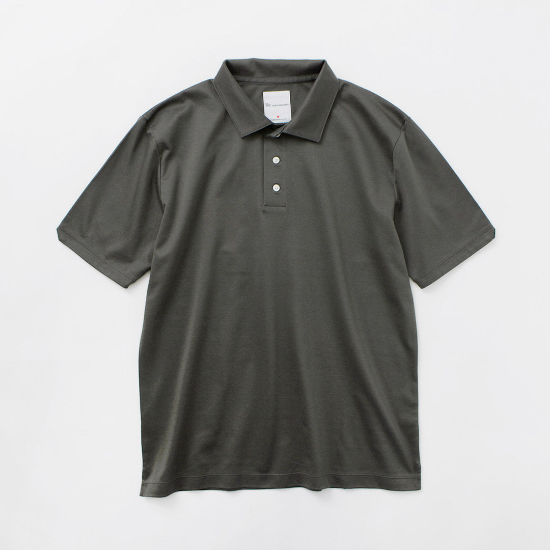 RE MADE IN TOKYO JAPAN / Tokyo-Made Dress Knit Polo Shirt