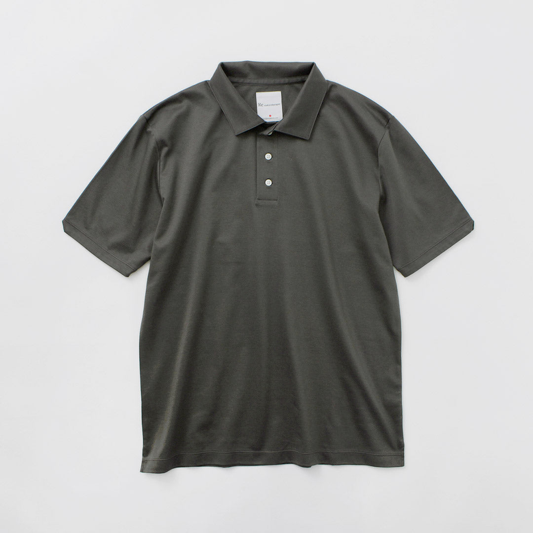 RE MADE IN TOKYO JAPAN / Tokyo-Made Dress Knit Polo Shirt