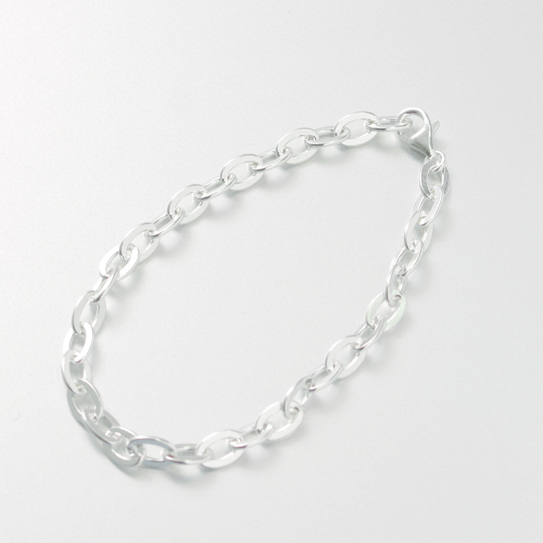 PHADUA / Flat cable chain bracelet silver 925