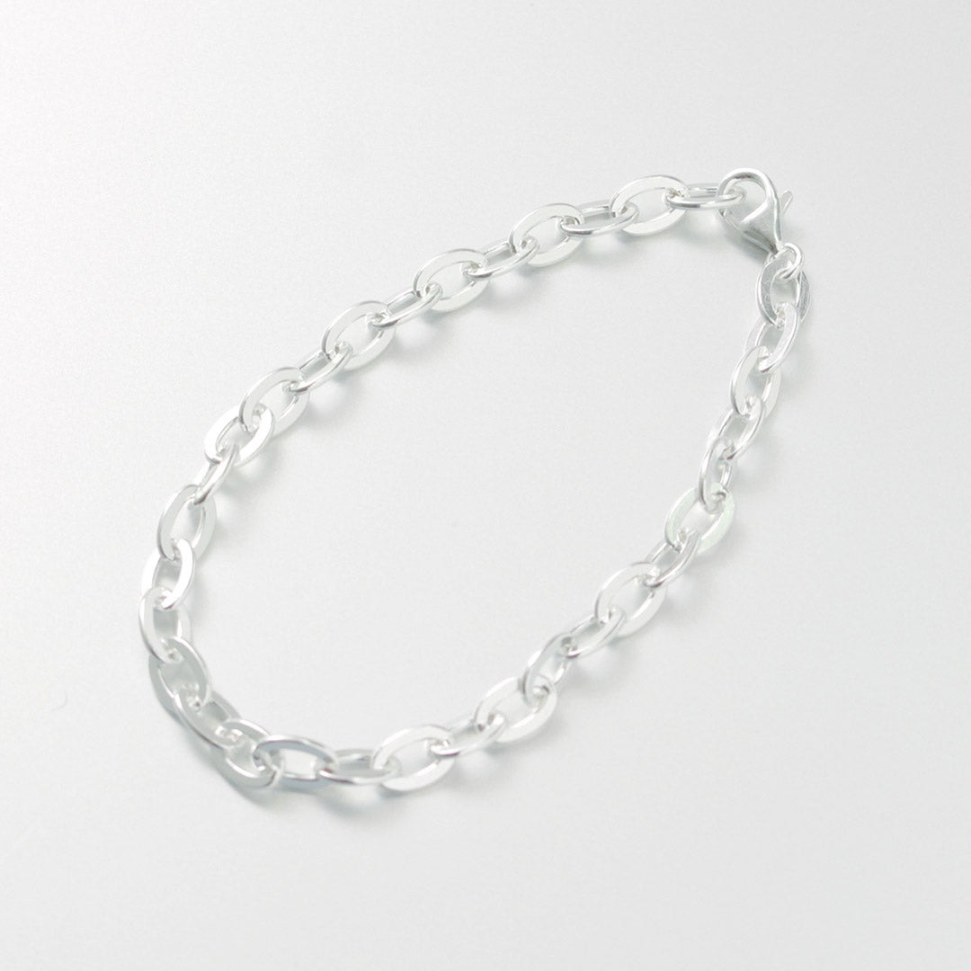 PHADUA / Flat cable chain bracelet silver 925