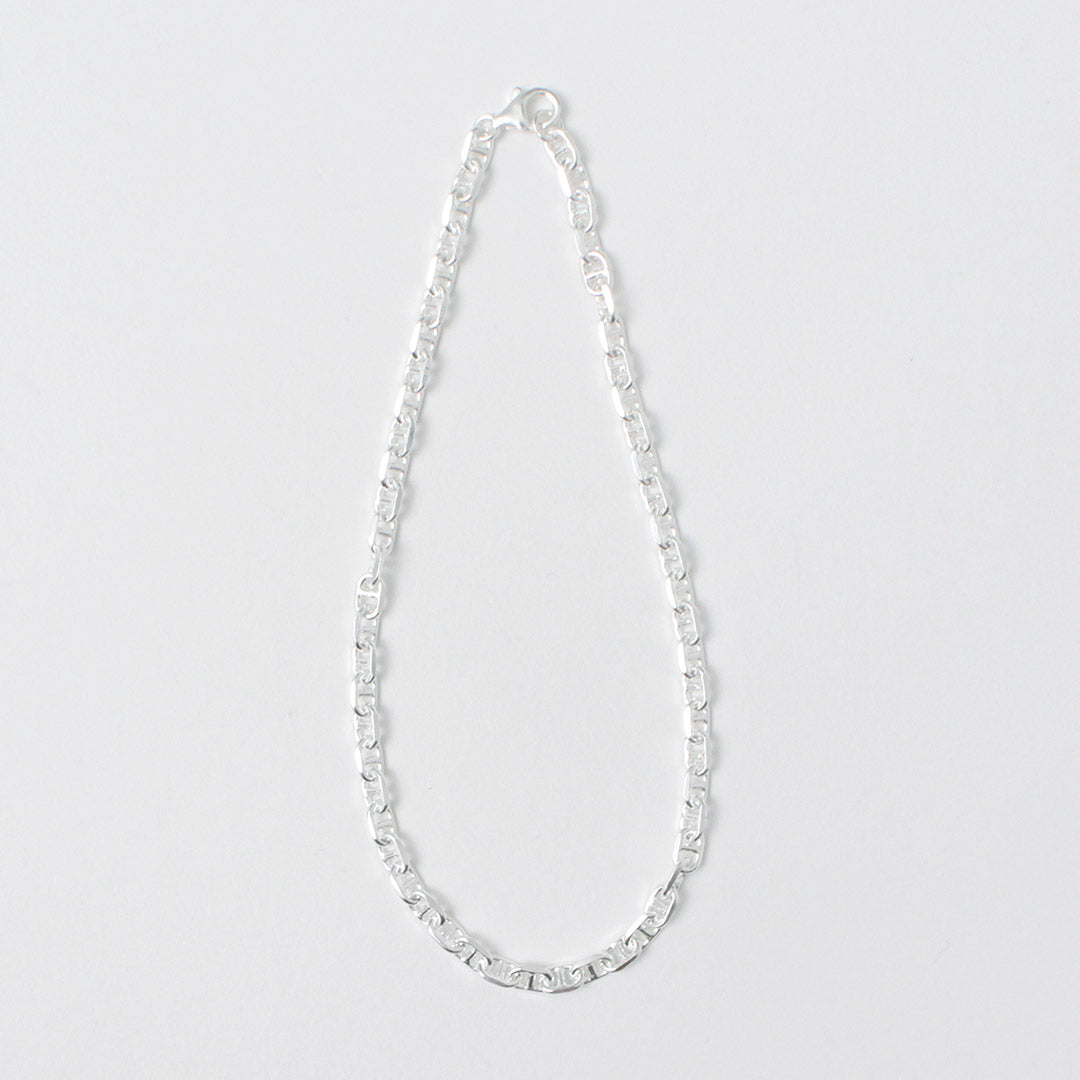 Phadua / Semi Solid Ancher Chain Anklet 925 Plata