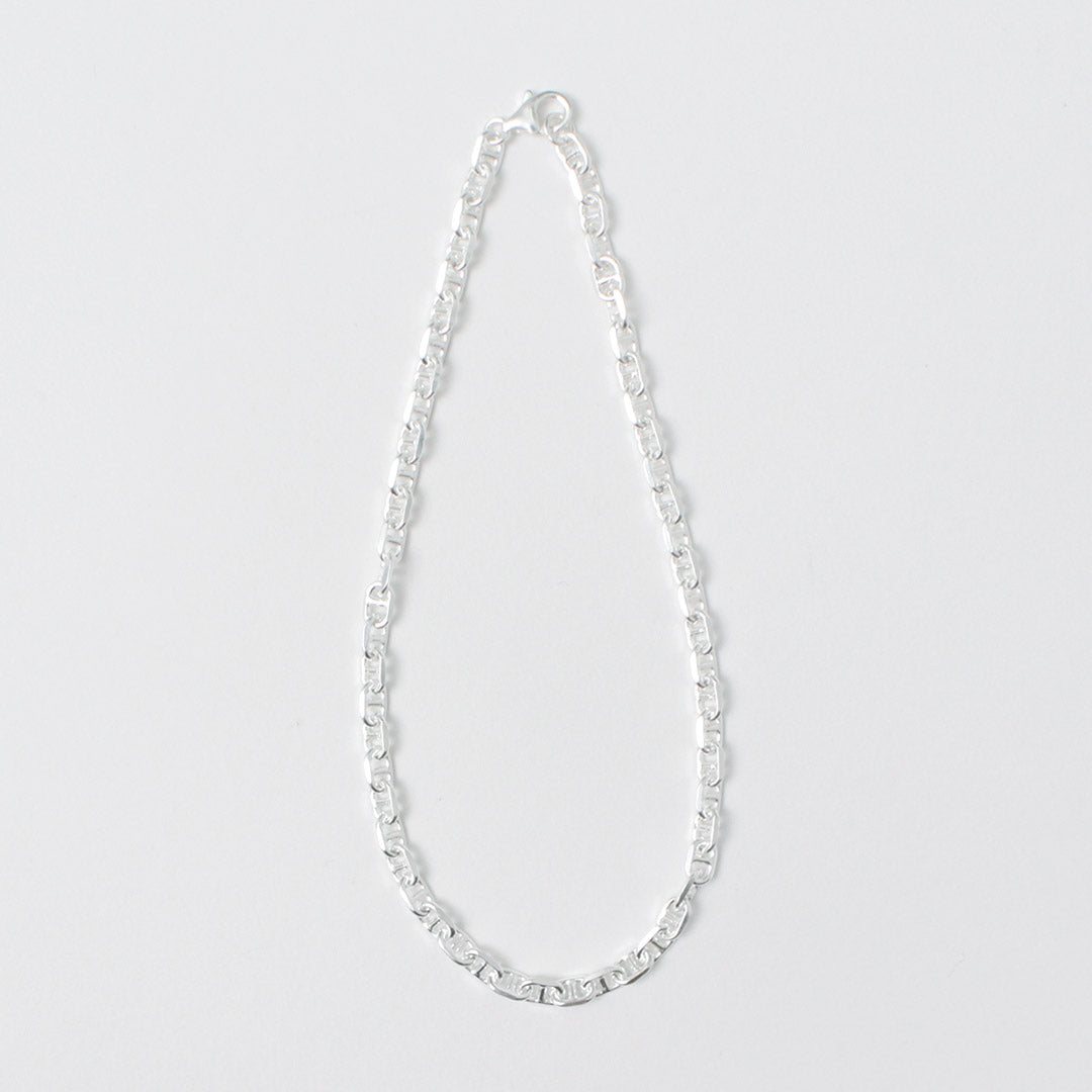 Phadua / Semi Solid Ancher Chain Anklet 925 Plata