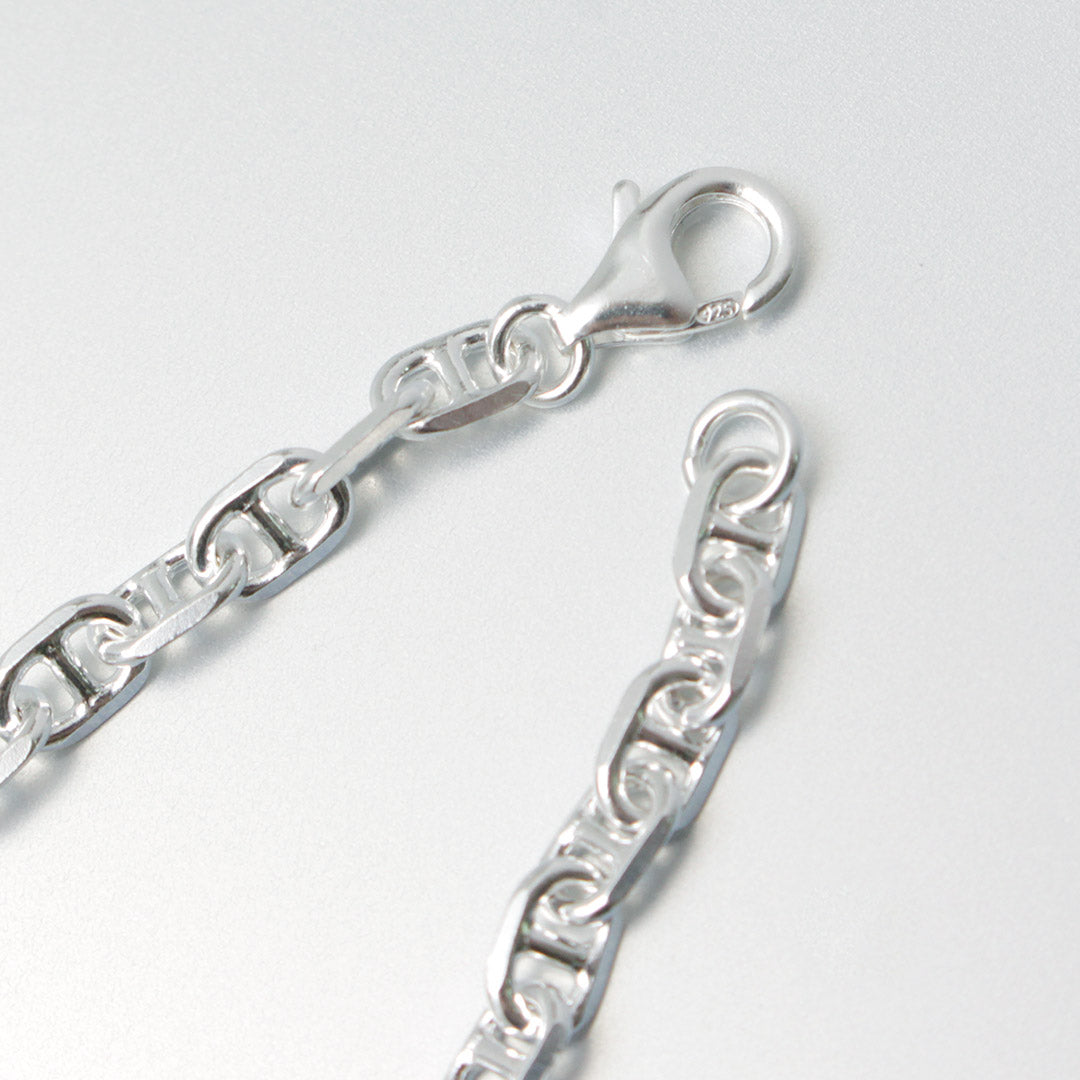 Phadua / Semi Solid Ancher Chain Anklet 925 Plata